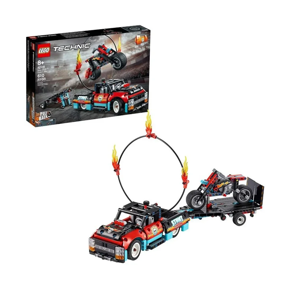 LEGO 42106 Stunt Show Truck & Bike Technic 2 in 1 Stadium Truck RETIRED SEALED